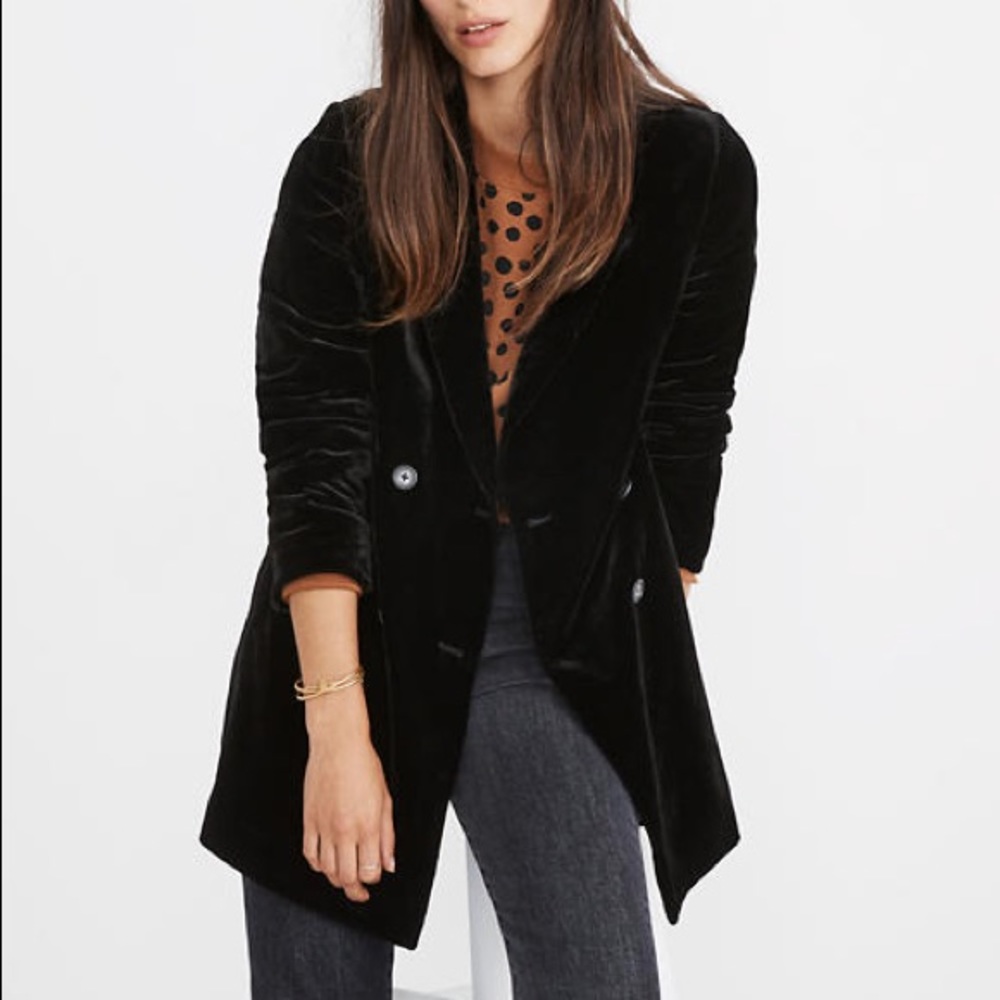 Madewell Velvet Caldwell Blazer NWT